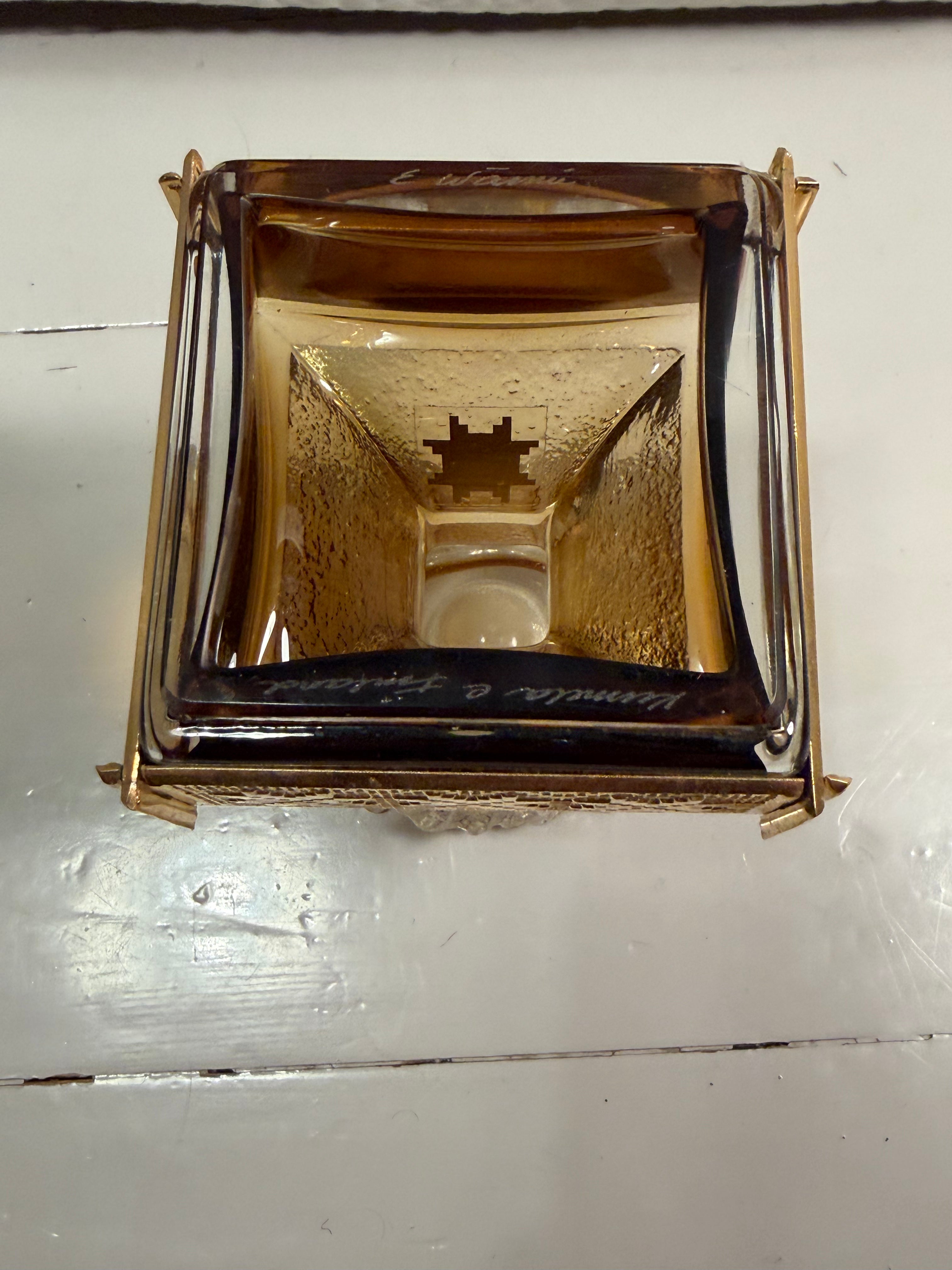 Eino Wänni 24k Gold Plated Candle Holder - Vintage 1960s Finnish Design