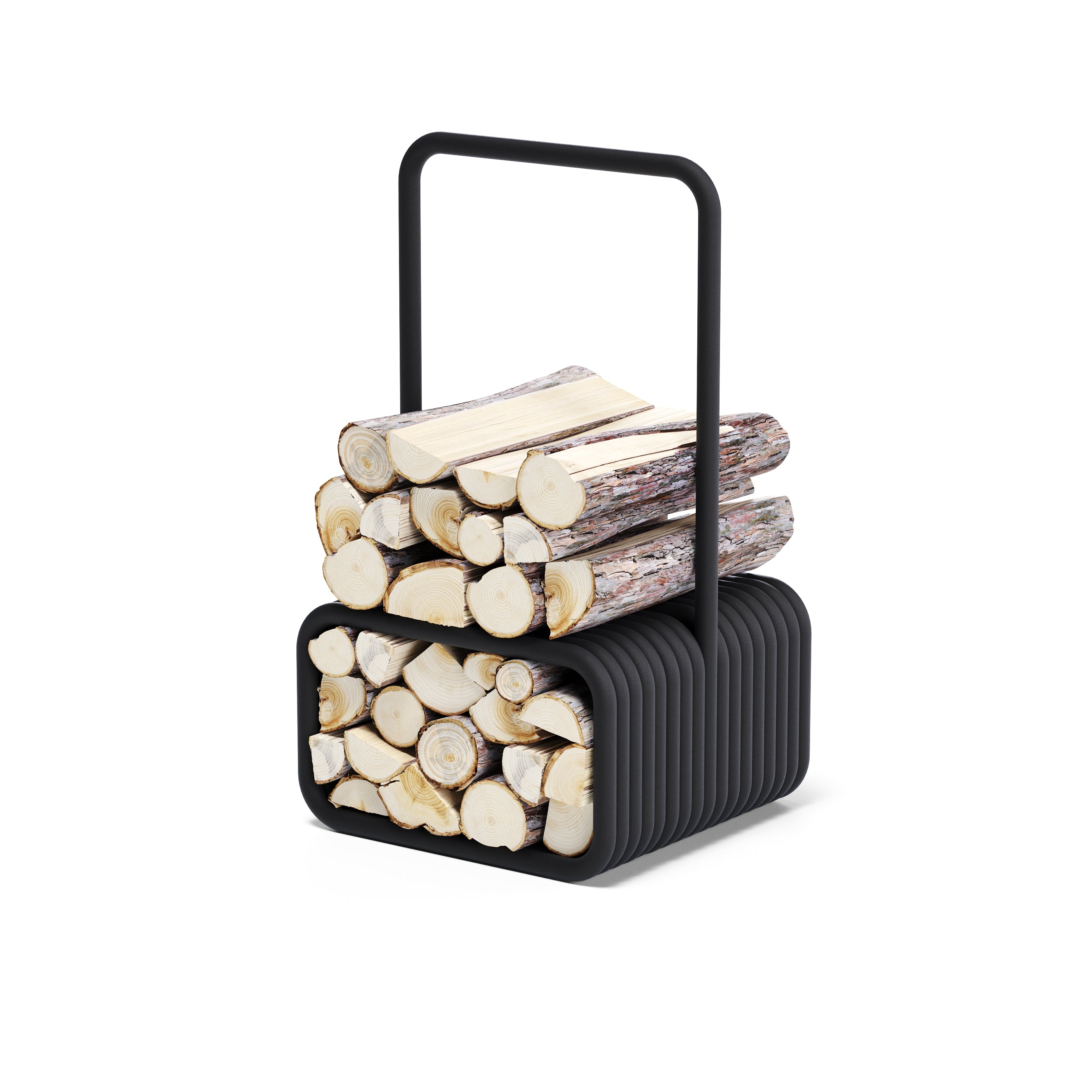 TUBE Log Holder – Firewood Storage, Refined