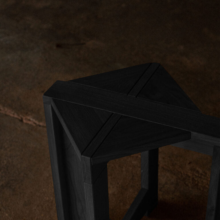 BERBER Double Stool Black