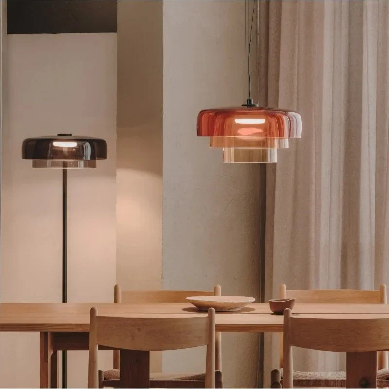 Nordic LED Color Glass Chandelier