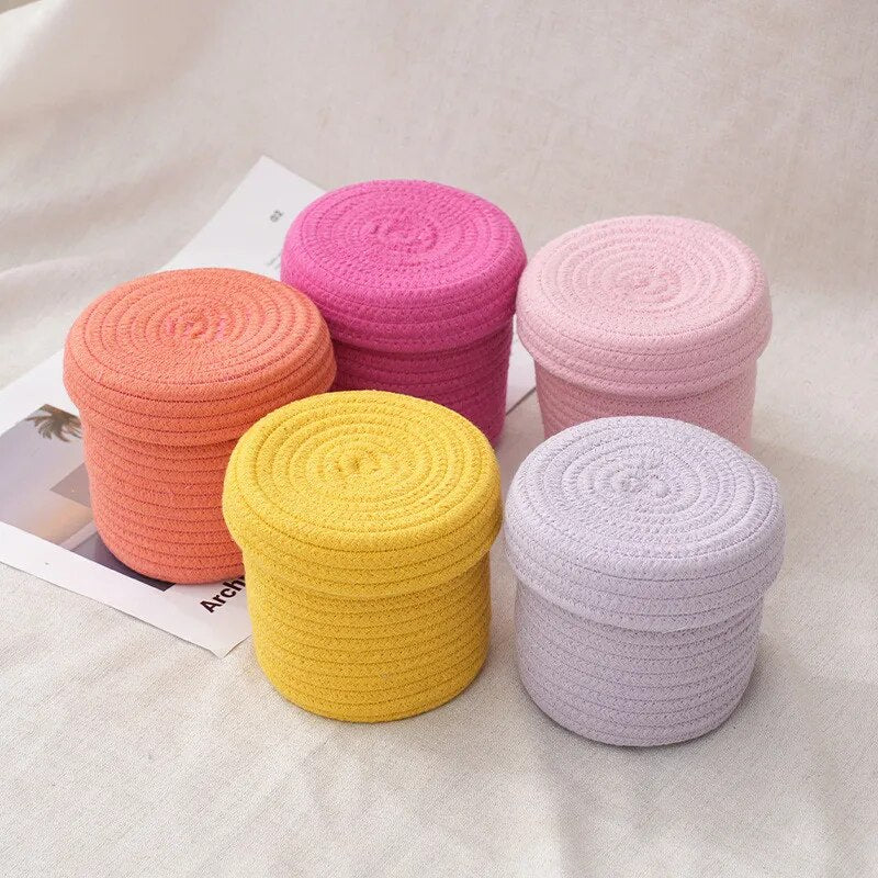 SkandiShop Cotton Storage Basket