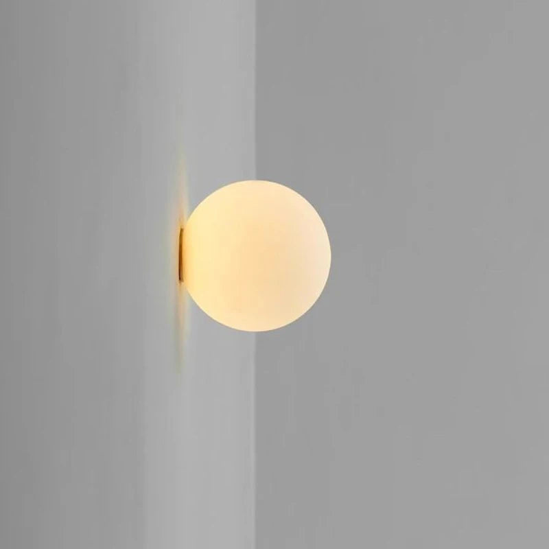 LumiSphere Glass Wall Lamp – Modern Minimalist Elegance