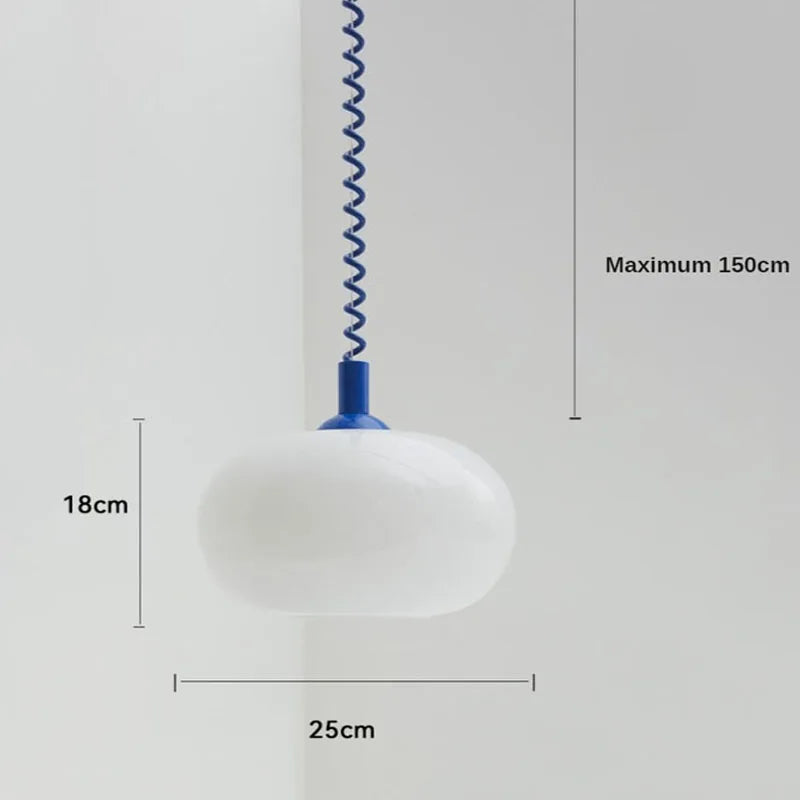Nordic Bauhaus Glass Pendant Chandelier