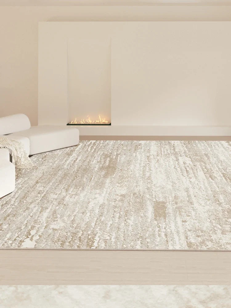 GoldenAura Abstract Striped Rug