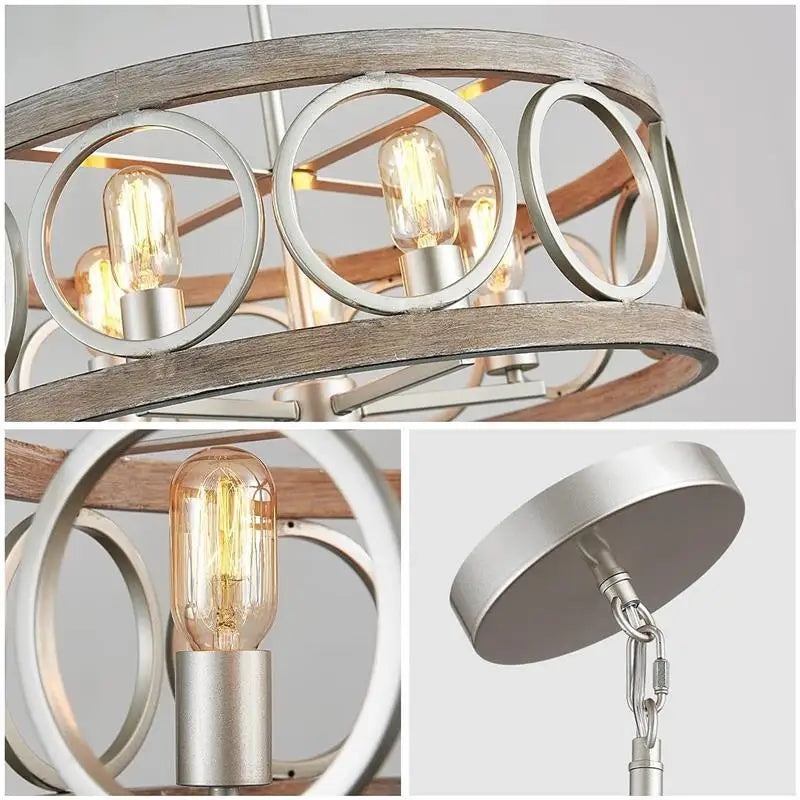 Ironwood Rustic Circular Chandelier