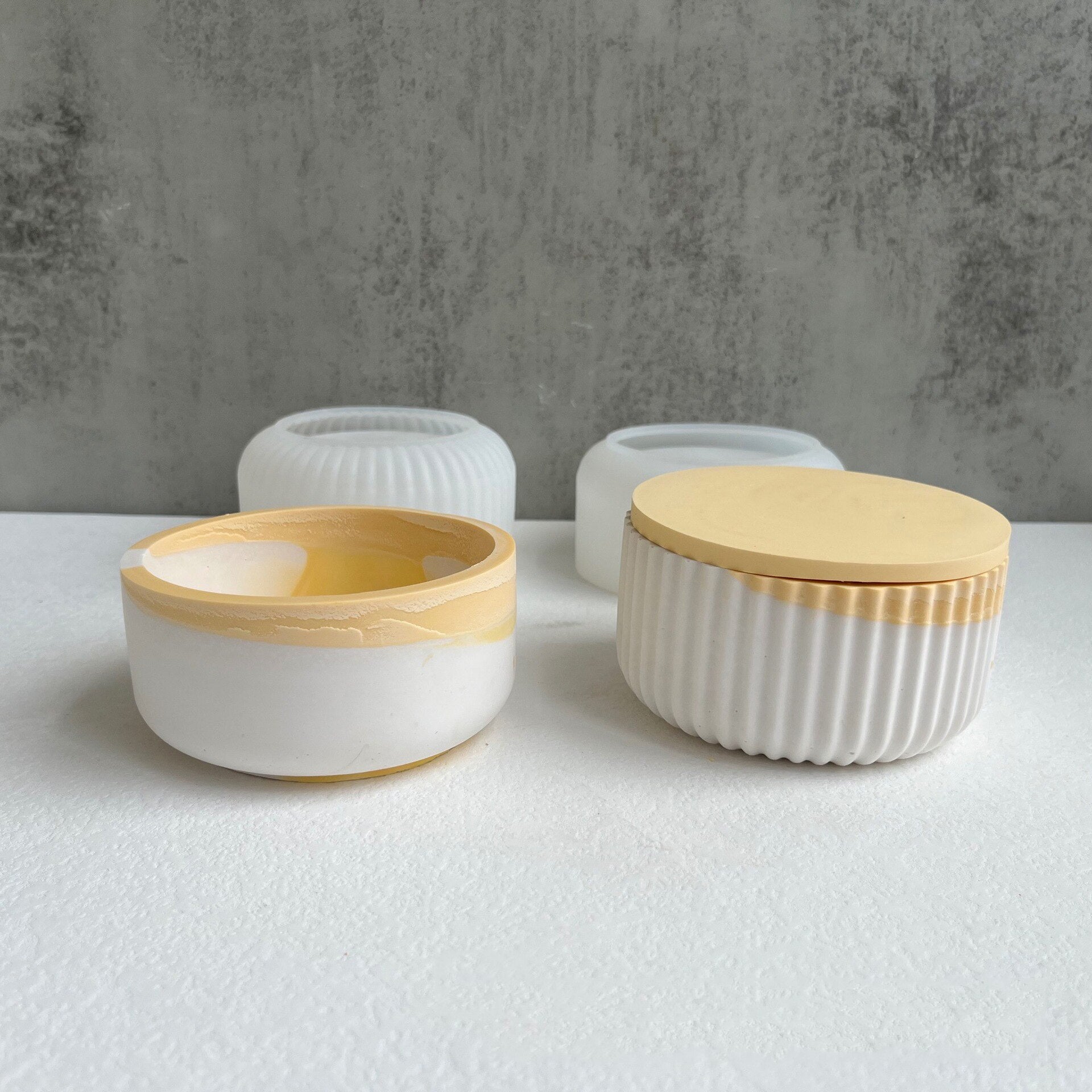 SkandiShop DIY Round Striped Jar