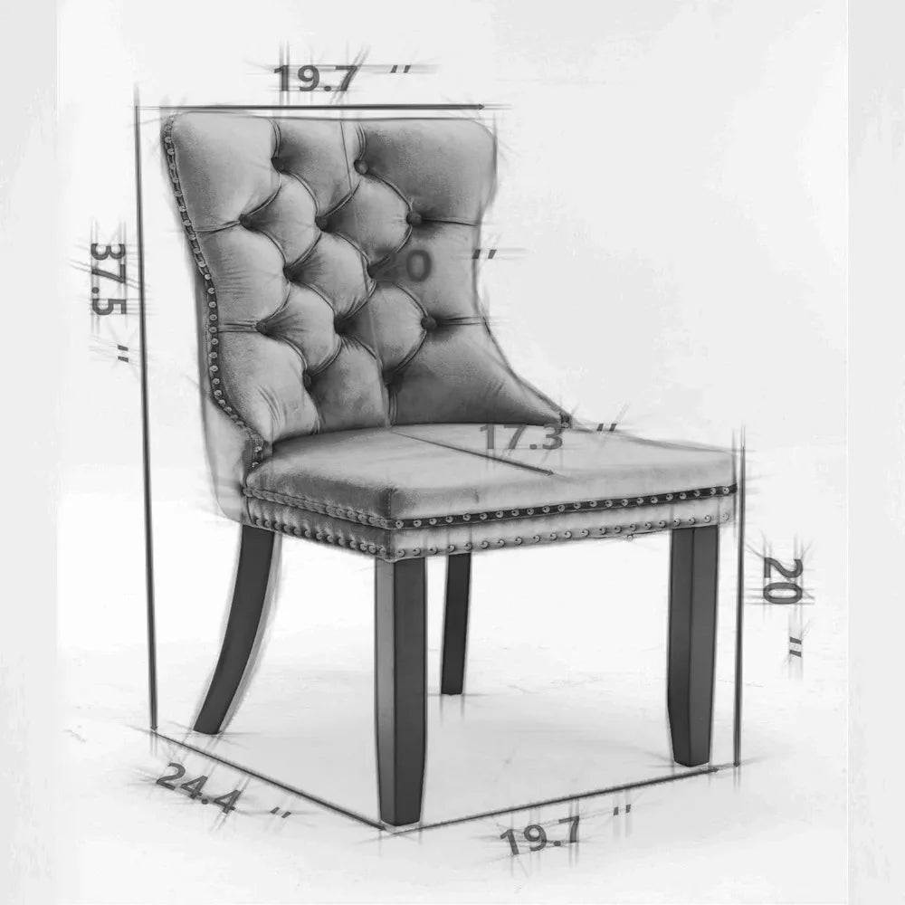 Tufted Dining Chairs Set of 6