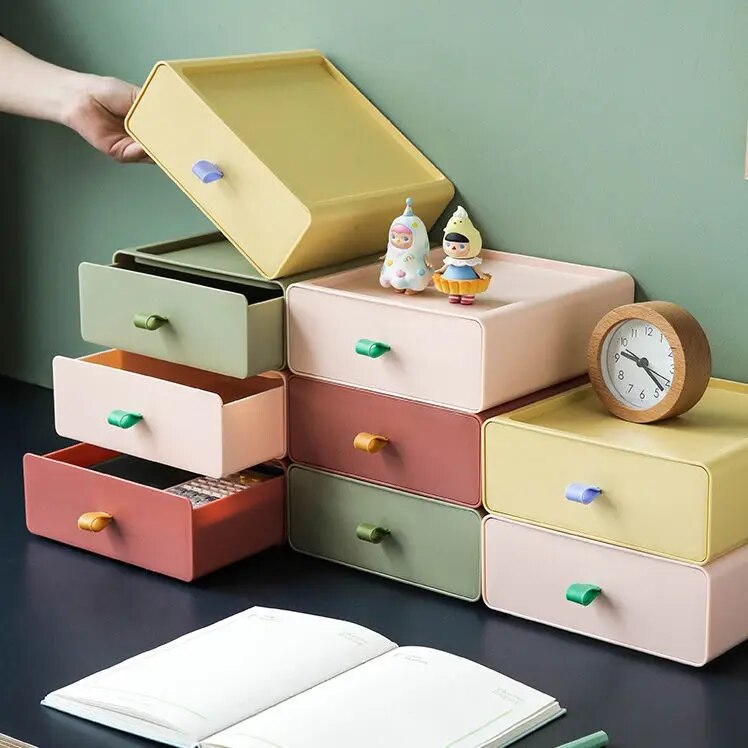 SkandiShop Stackable Organizer Drawer Office Accessories Storage Box