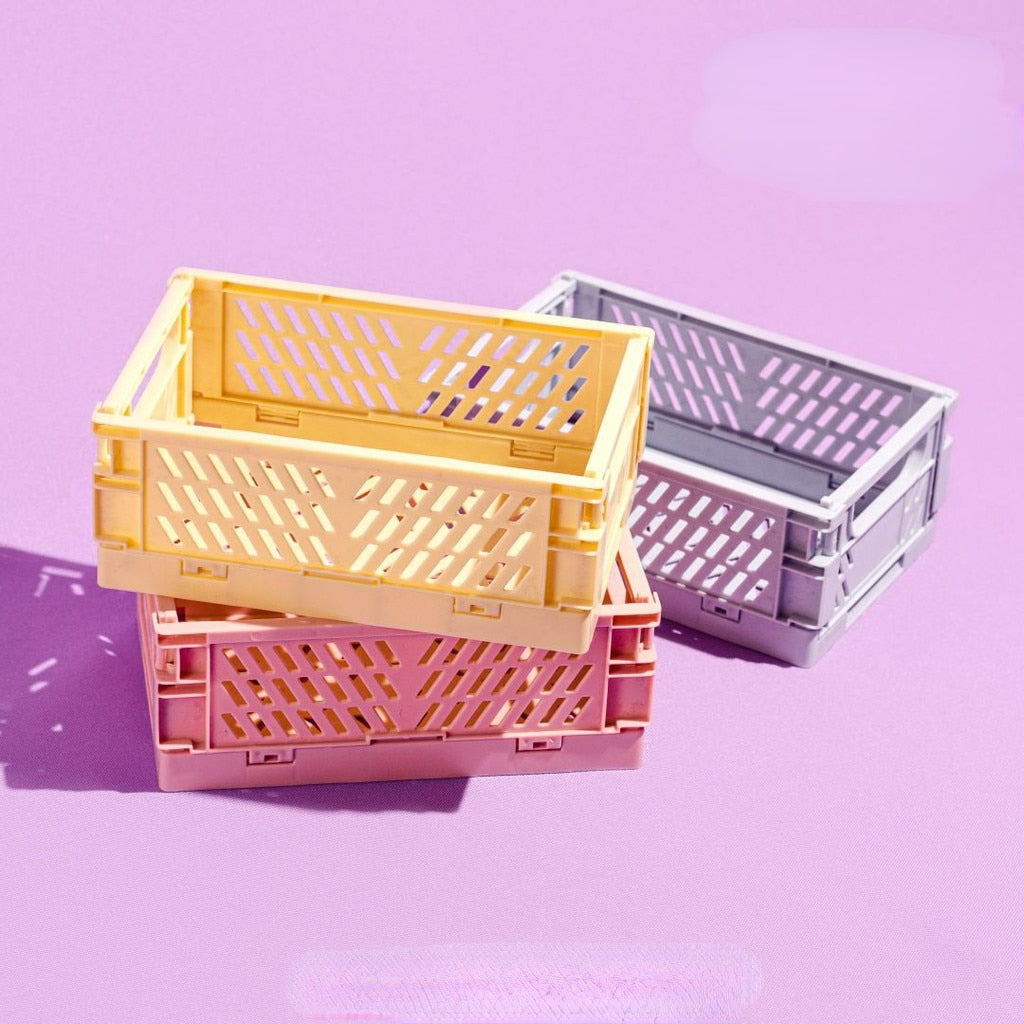 SkandiShop foldable storage crate