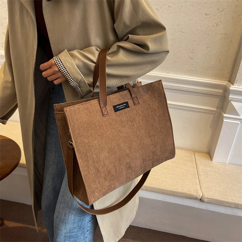 LEFTSIDE Vintage Shopper Tote Bag