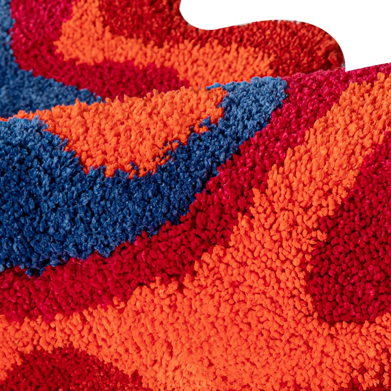70s Retro Psychedelic Groovy Tufted Rug SkandiShop