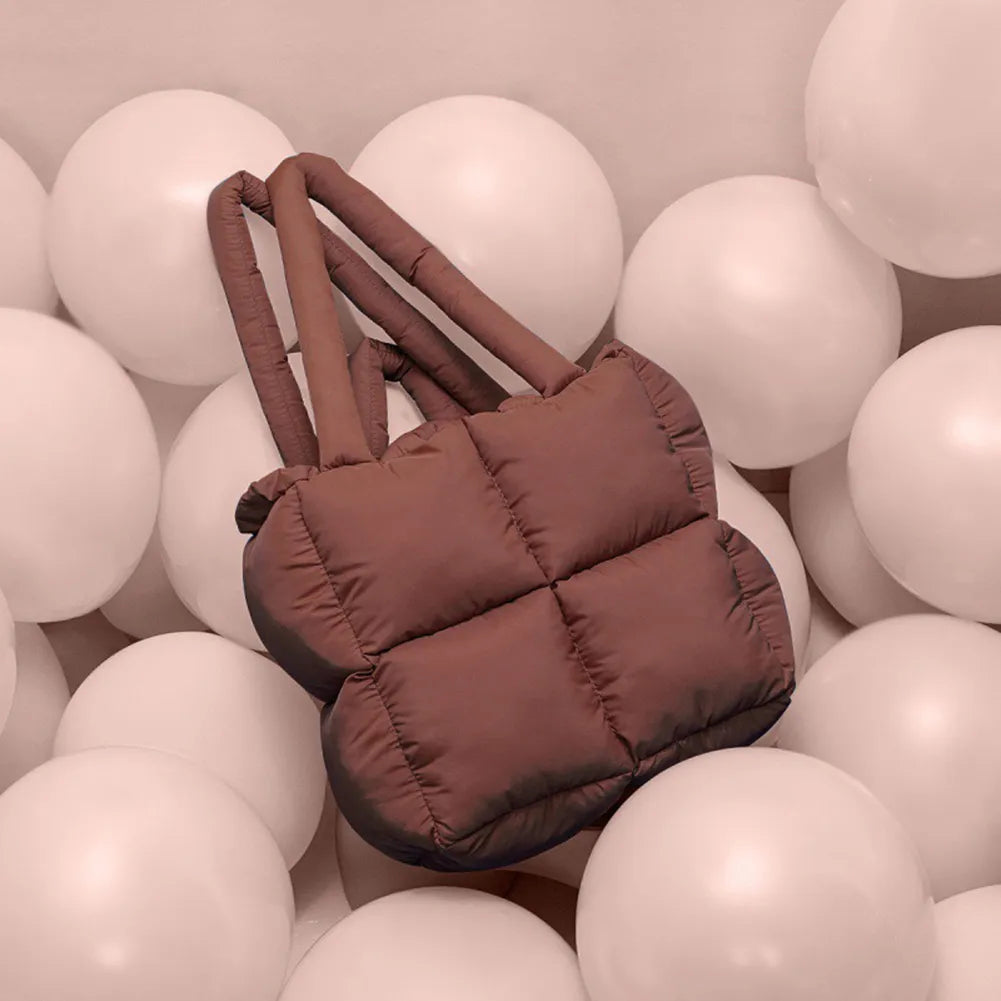 SkandiShop Winter Designer Puffy Shoulder Bag