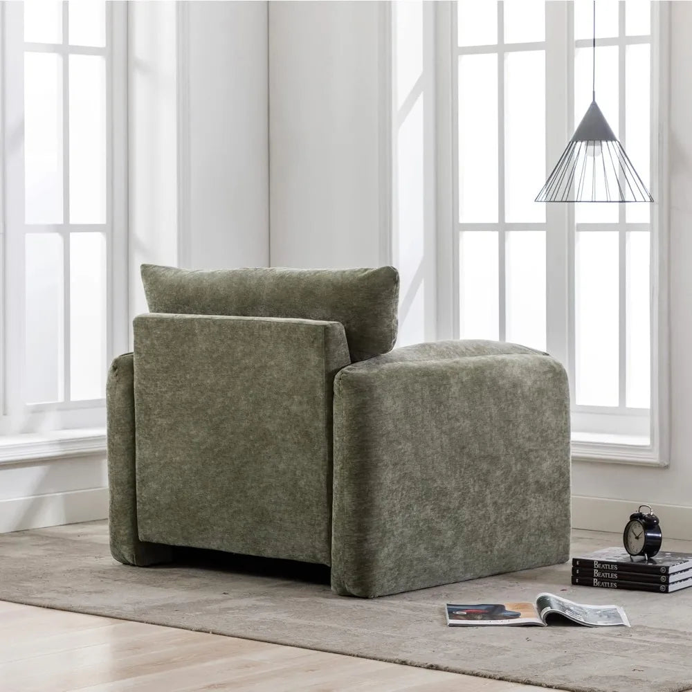 Cozy Chenille Oversized Armchair