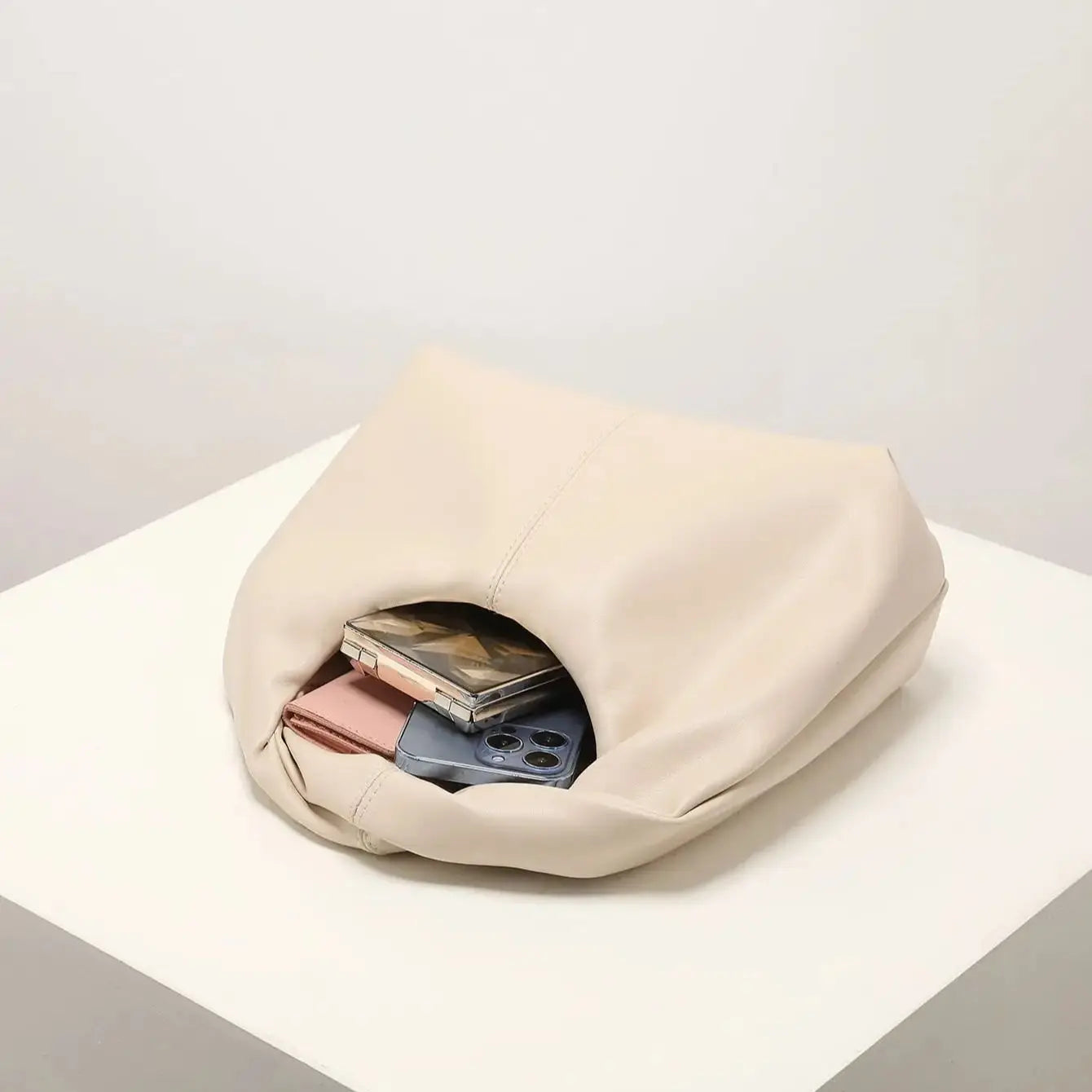 Stylish Twist Square Top Clutch Bag