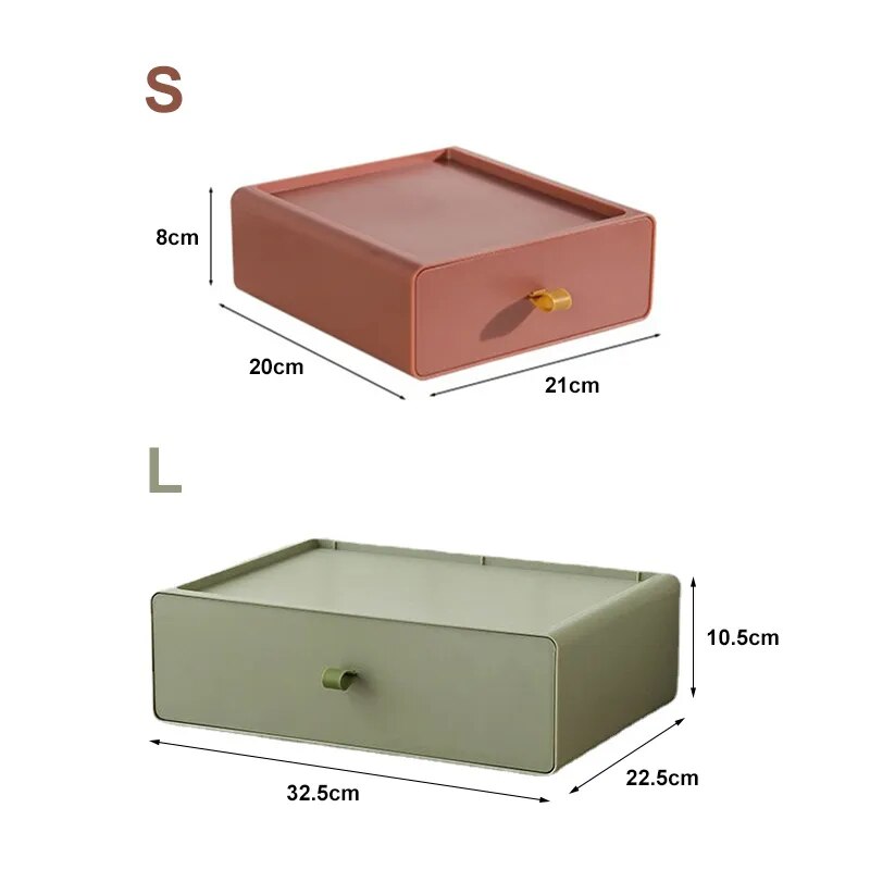 SkandiShop Stackable Organizer Drawer Office Accessories Storage Box