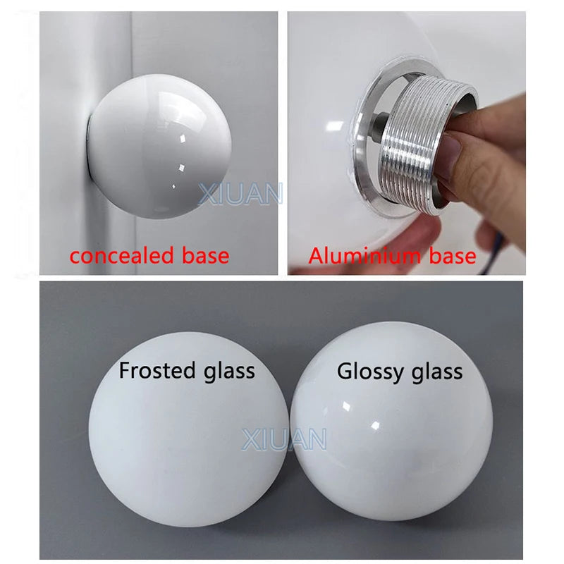 LumiSphere Glass Wall Lamp – Modern Minimalist Elegance