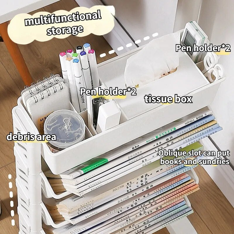 SkandiShop Removable Desk Bookcase