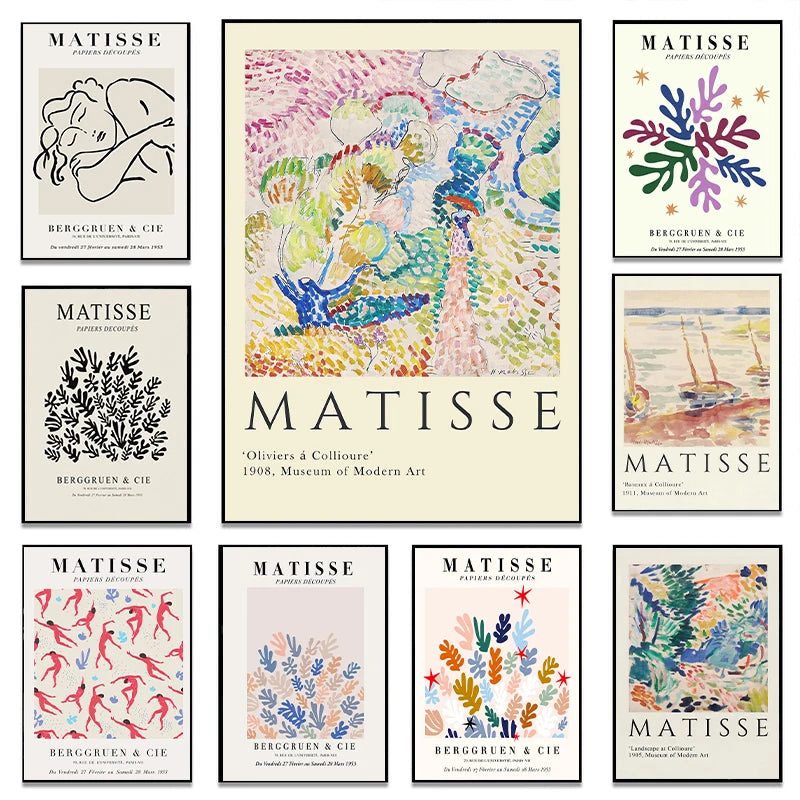 Henri Matisse Vintage Artwork Poster - Nordic Wall Art Print