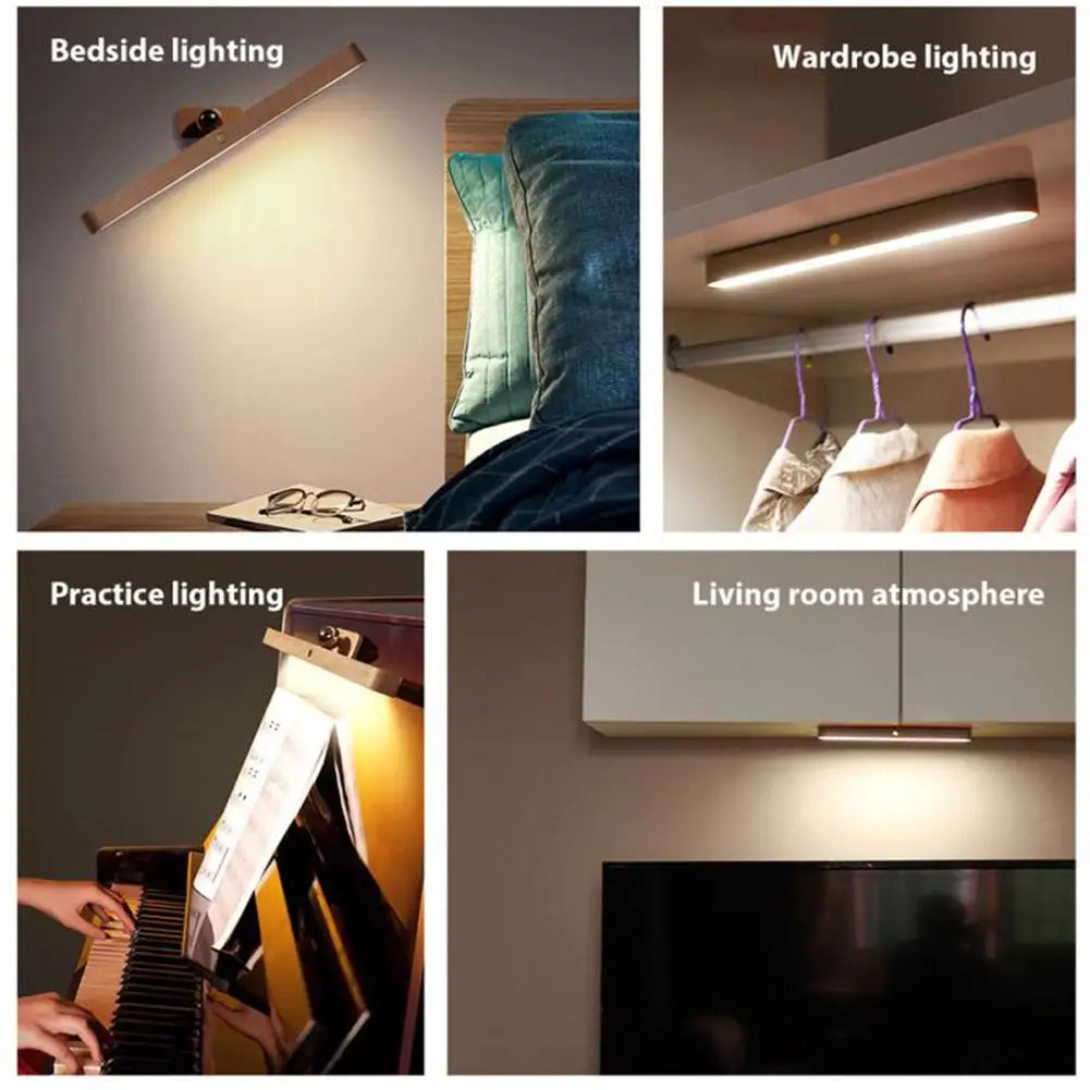 LuminaWood LED Mirror Front Night Light
