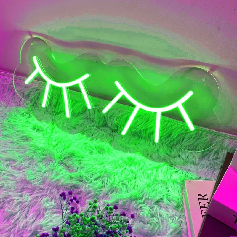 LashGlow Custom LED Neon Sign