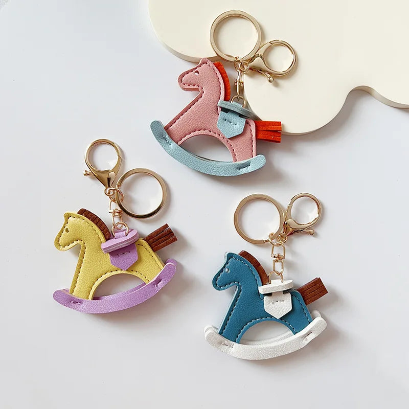 Luxe Leather Rocking Horse Charm