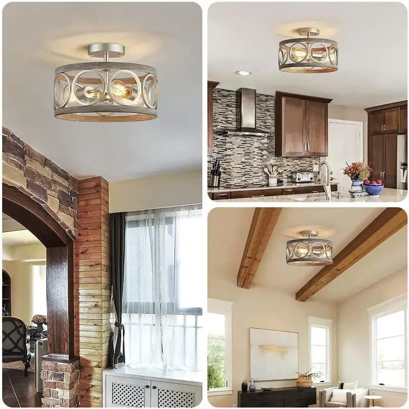 Ironwood Rustic Circular Chandelier