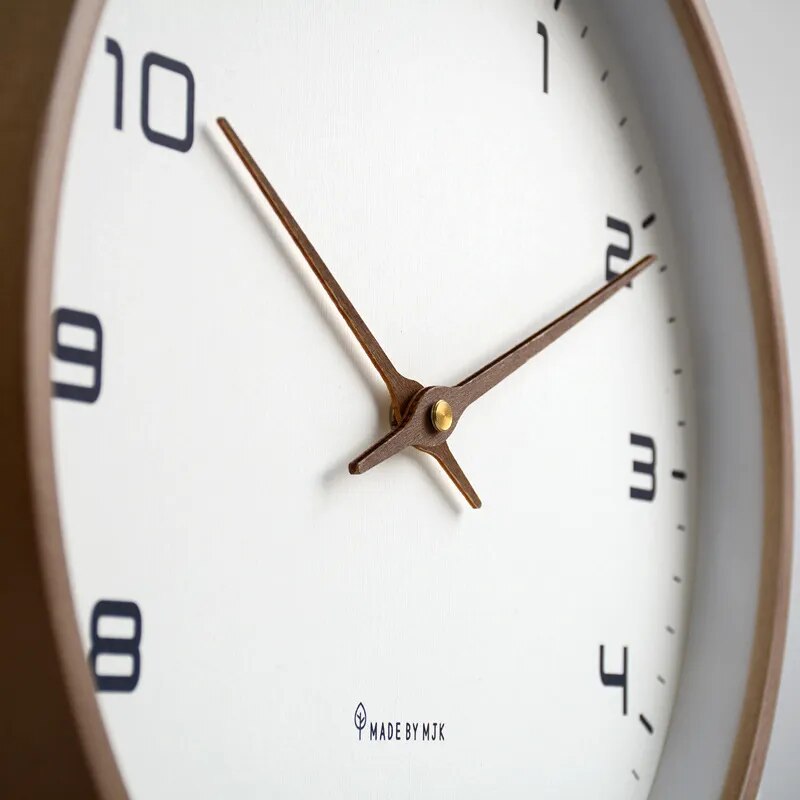 Nordic European Style Wooden Wall Clock