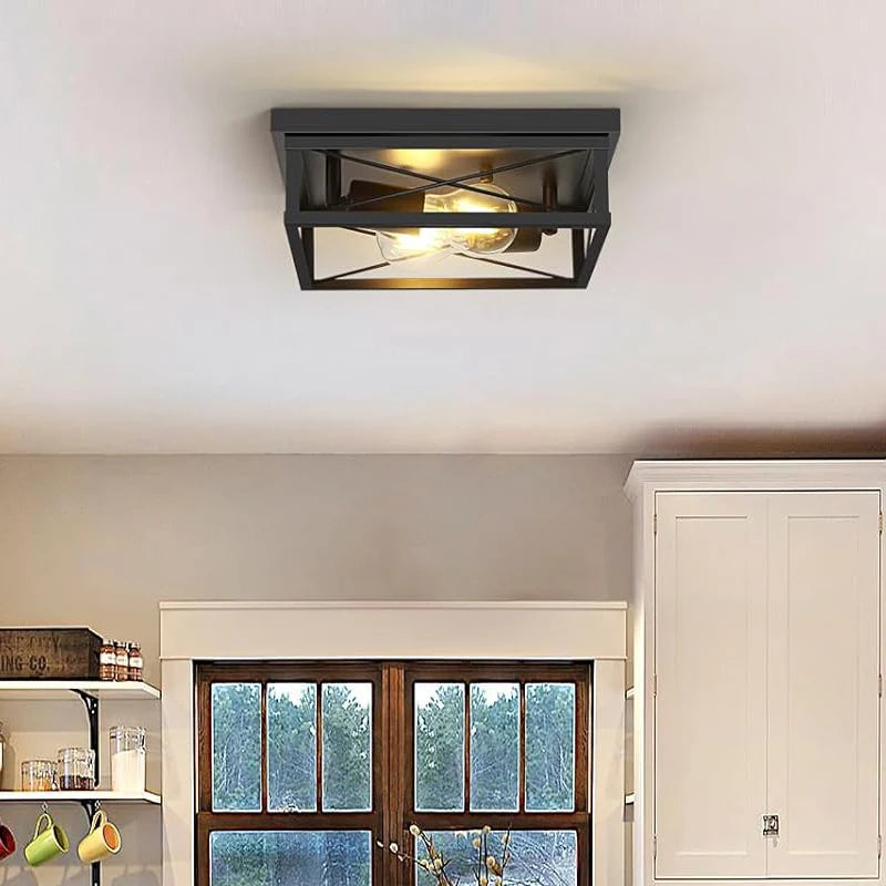 American Retro Industrial Ceiling Lamp