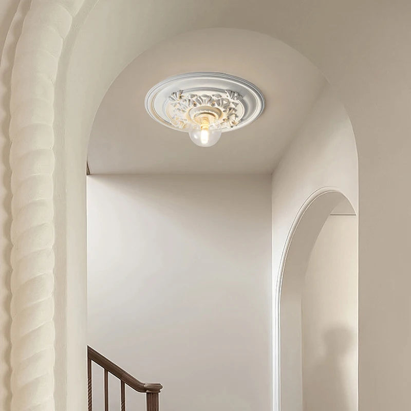 ParisianGlow Ceiling Lamp – French Retro Elegance