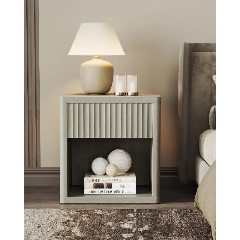 ModernWide Bedside Table