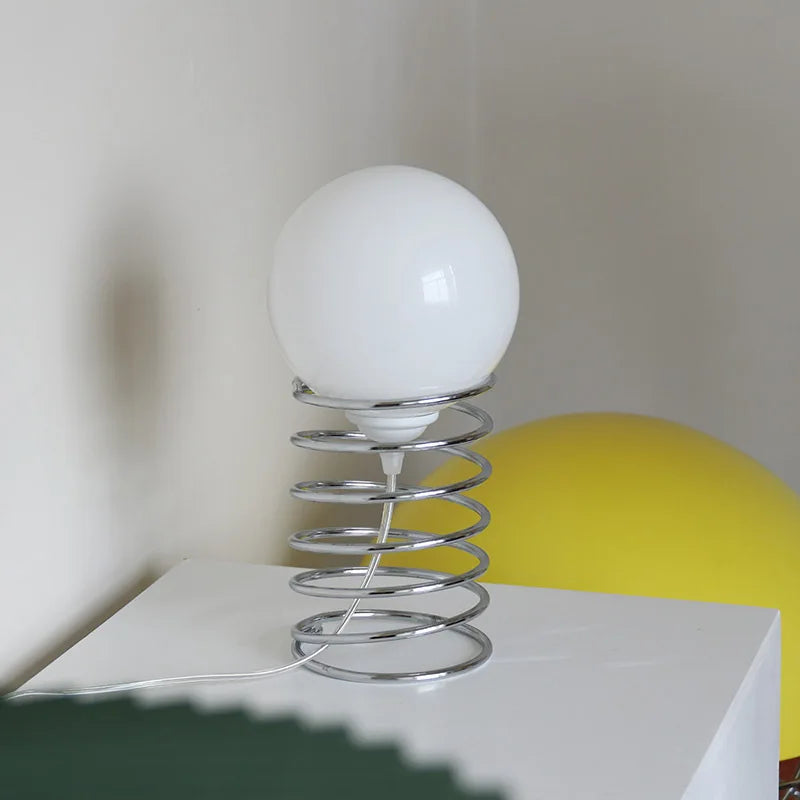 Bauhaus Bloom Vintage Glass Table Lamp - Nordic Minimalist Design