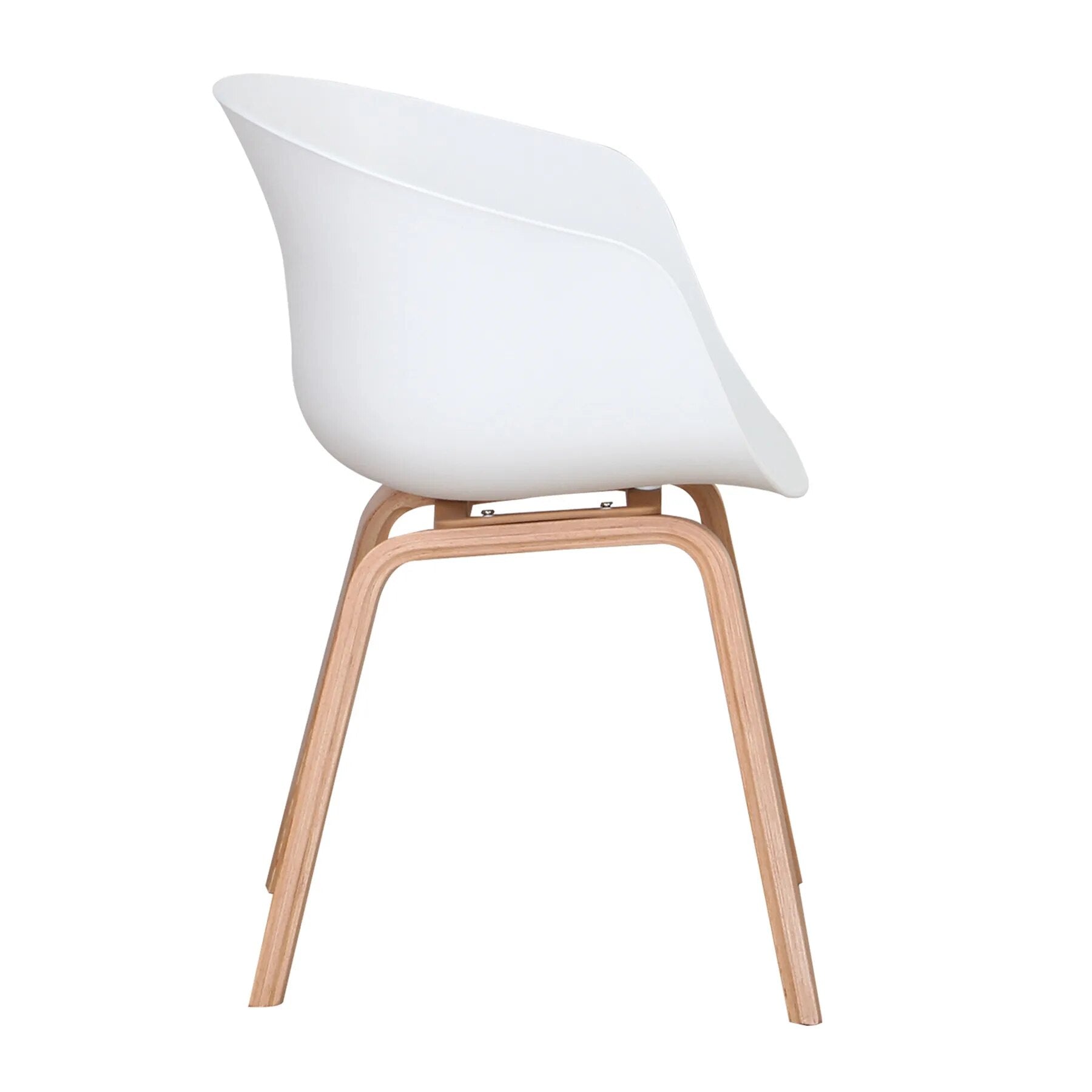 SkandiShop A Set of 4 Modern Dining Chairs, Retro-Designed Armchairs, High-Quality Wooden Legs, Suit for Dining Room Kitchen Living Room