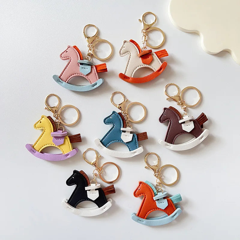 Luxe Leather Rocking Horse Charm