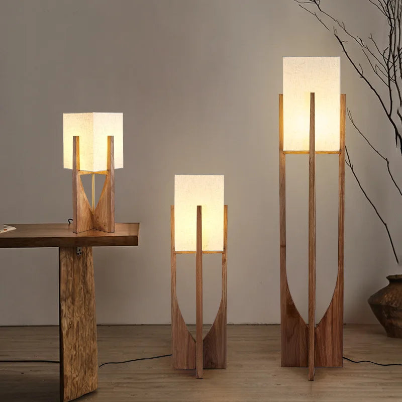 Fairbanks Nordic Wooden Floor Lamp