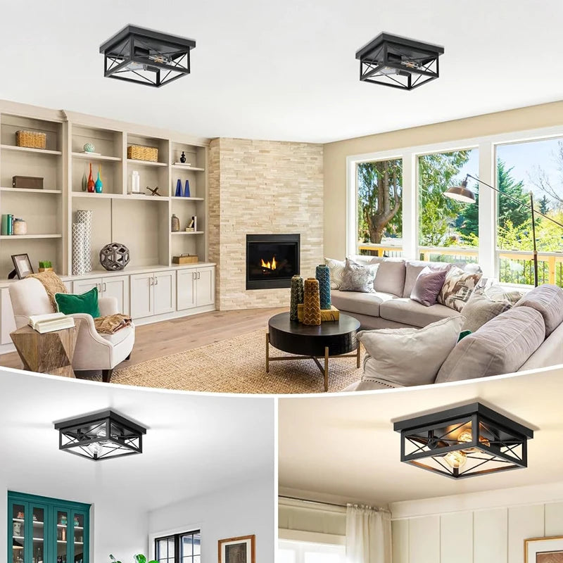American Retro Industrial Ceiling Lamp