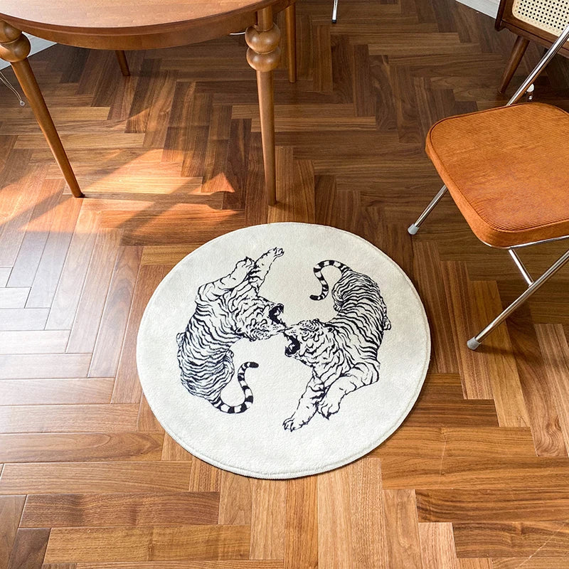 SkandiShop Fighting Tigers Rug 양탄자