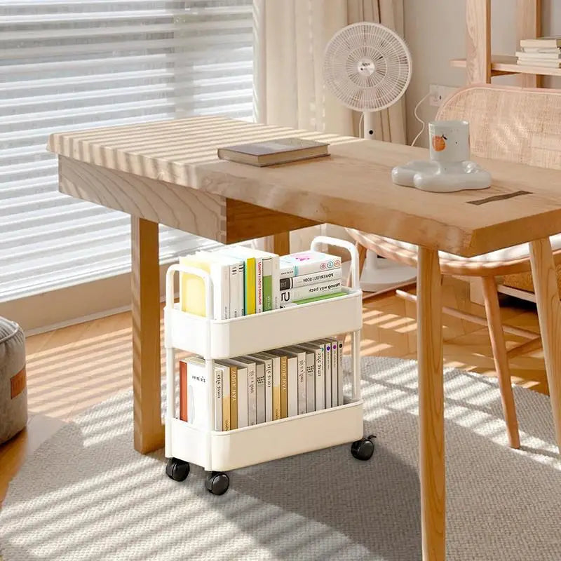 SkandiShop Trumph 2 Tier Rolling Utility Cart