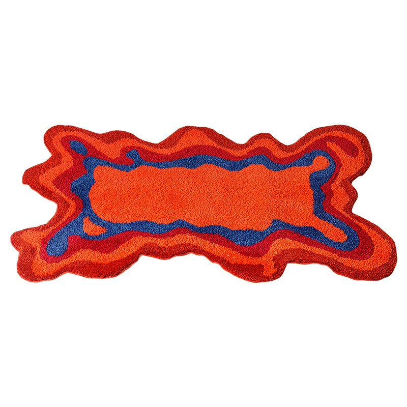 70s Retro Psychedelic Groovy Tufted Rug SkandiShop