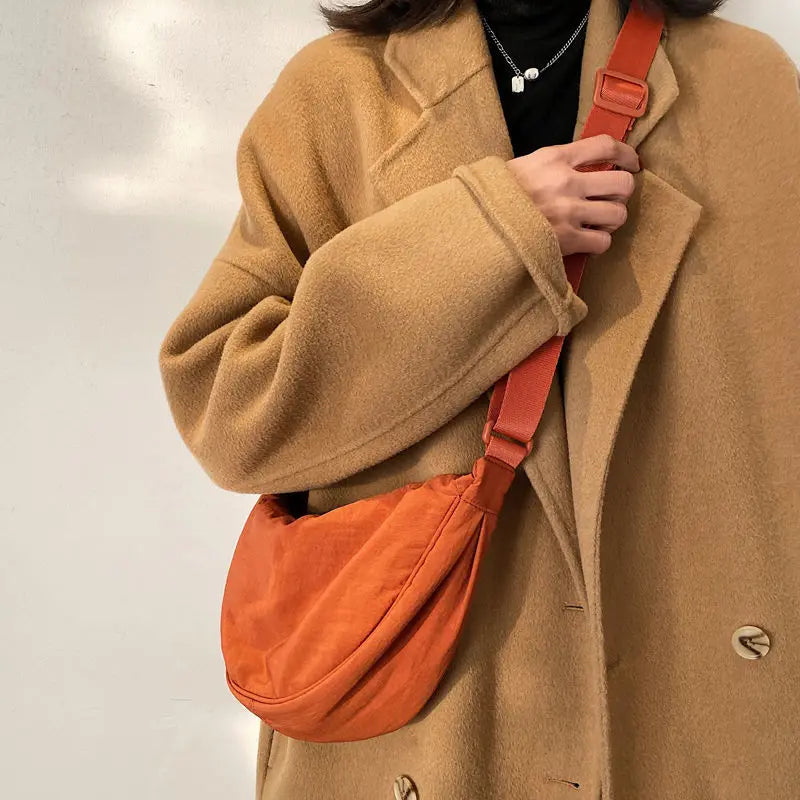 Upgraded Simple Design Nylon Messenger Bag