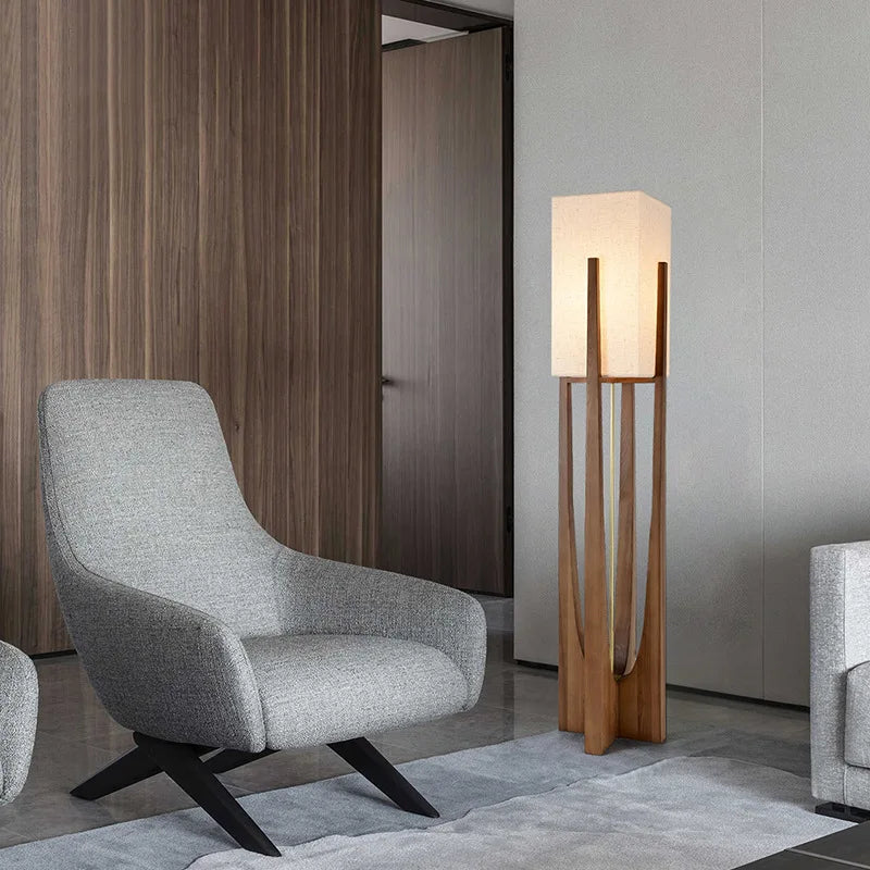 Fairbanks Nordic Wooden Floor Lamp