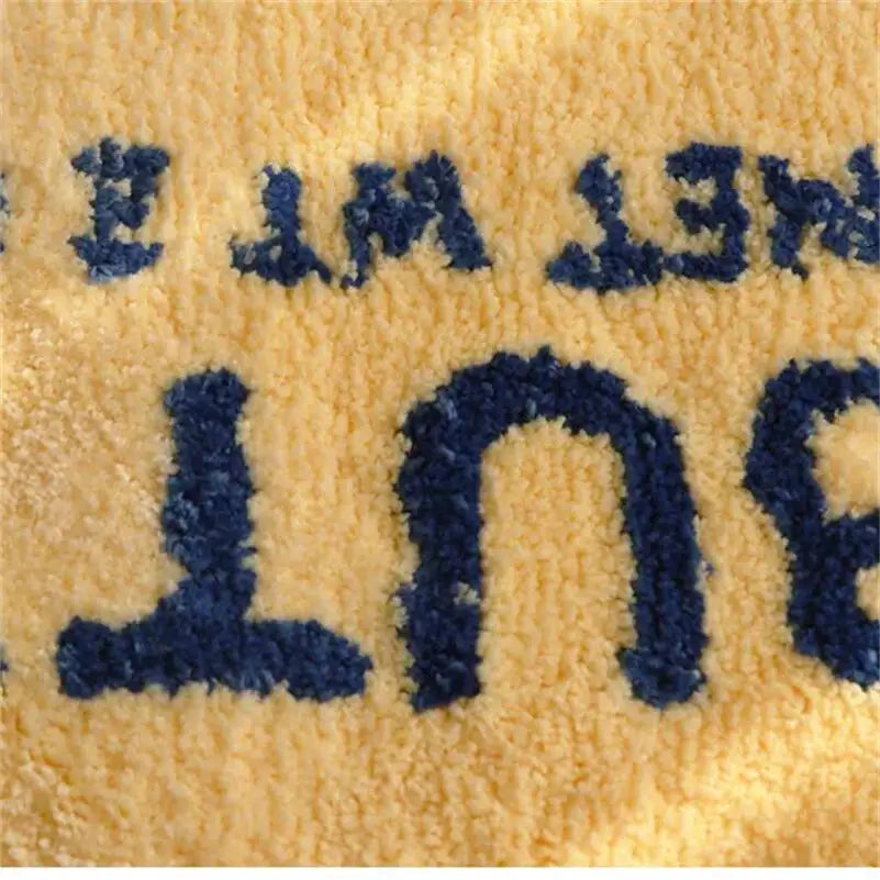 🧈 "Butter Toast Bliss" Tufted Plush Floor Mat
