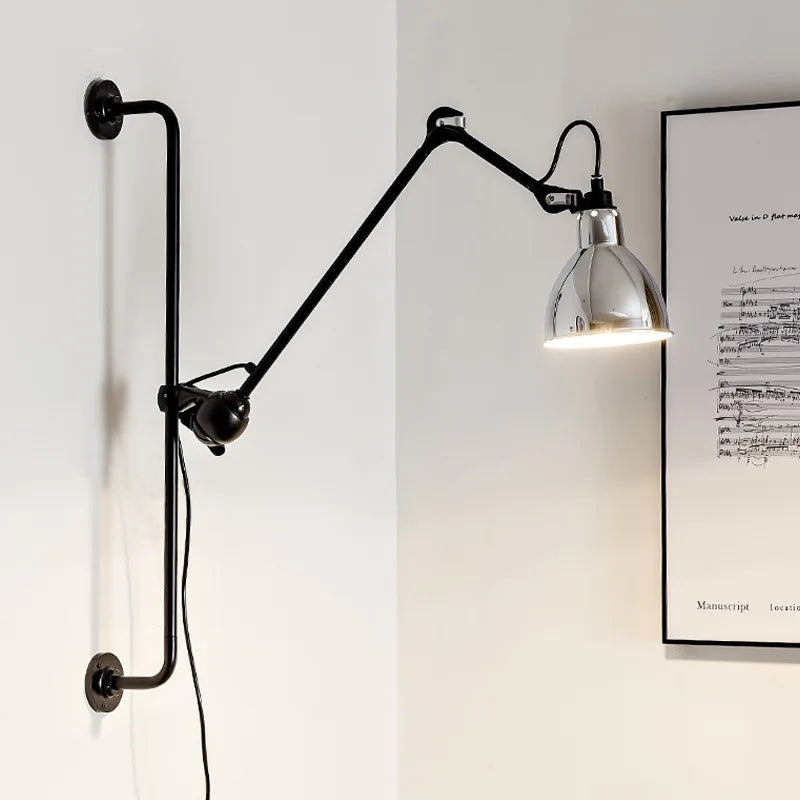 RetroGlow Long Arm Wall Lamp