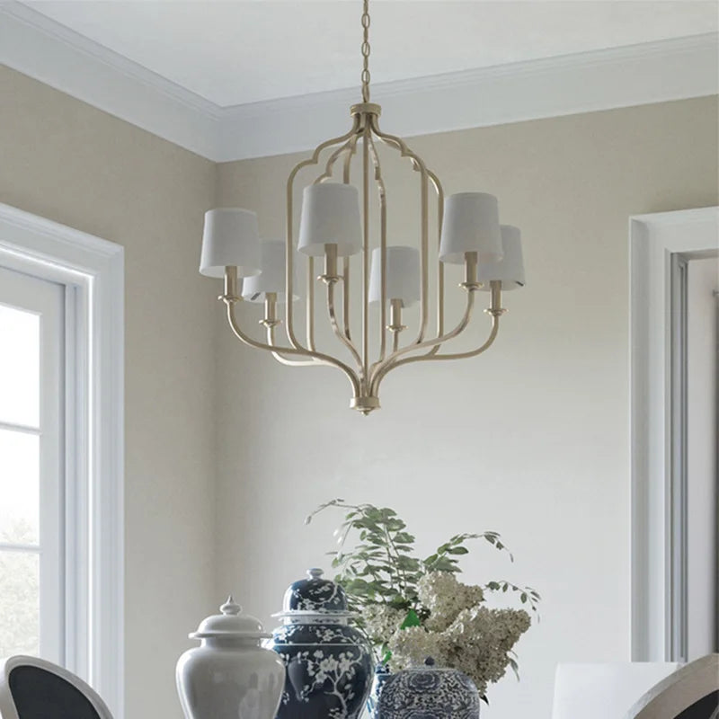 American Style Chandelier Retro Iron Lighting Fixtures