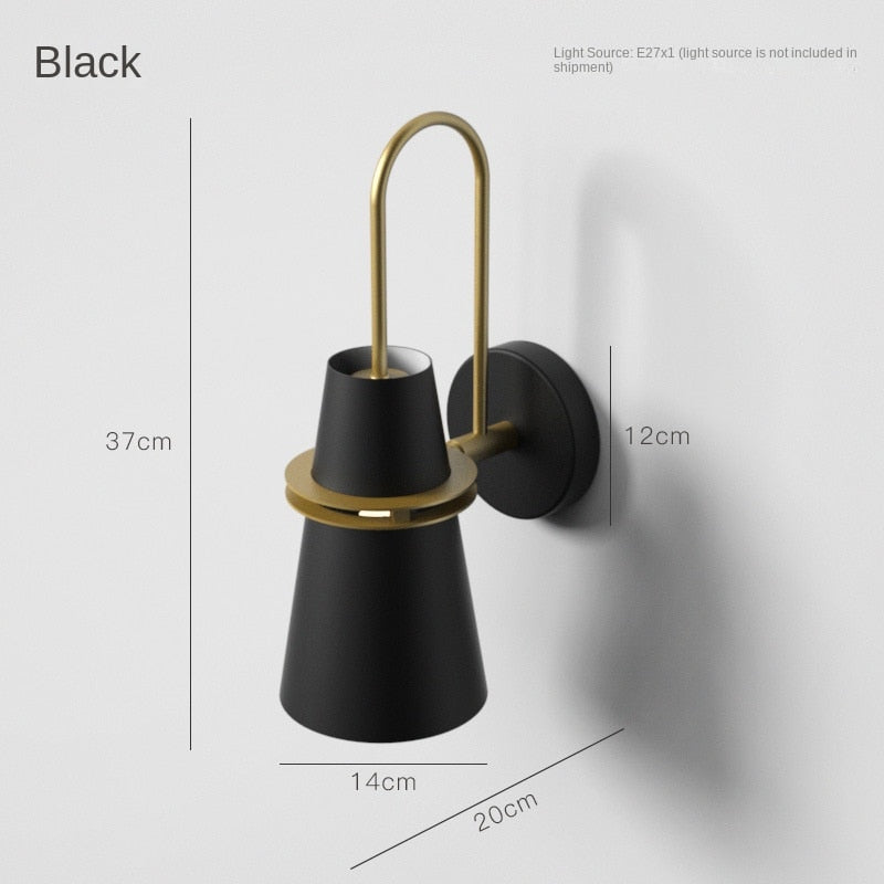 SkandiShop Modern Wall Lamp Nordic LED Horn Interior Wall Light
