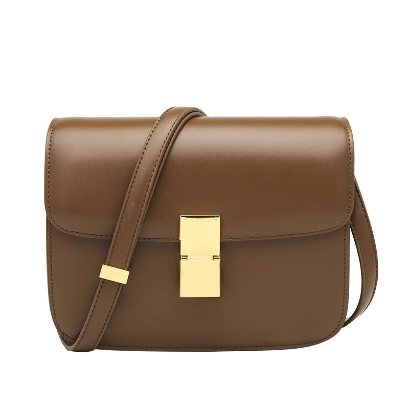 Women’s Genuine Leather Small Square Shoulder Bag
