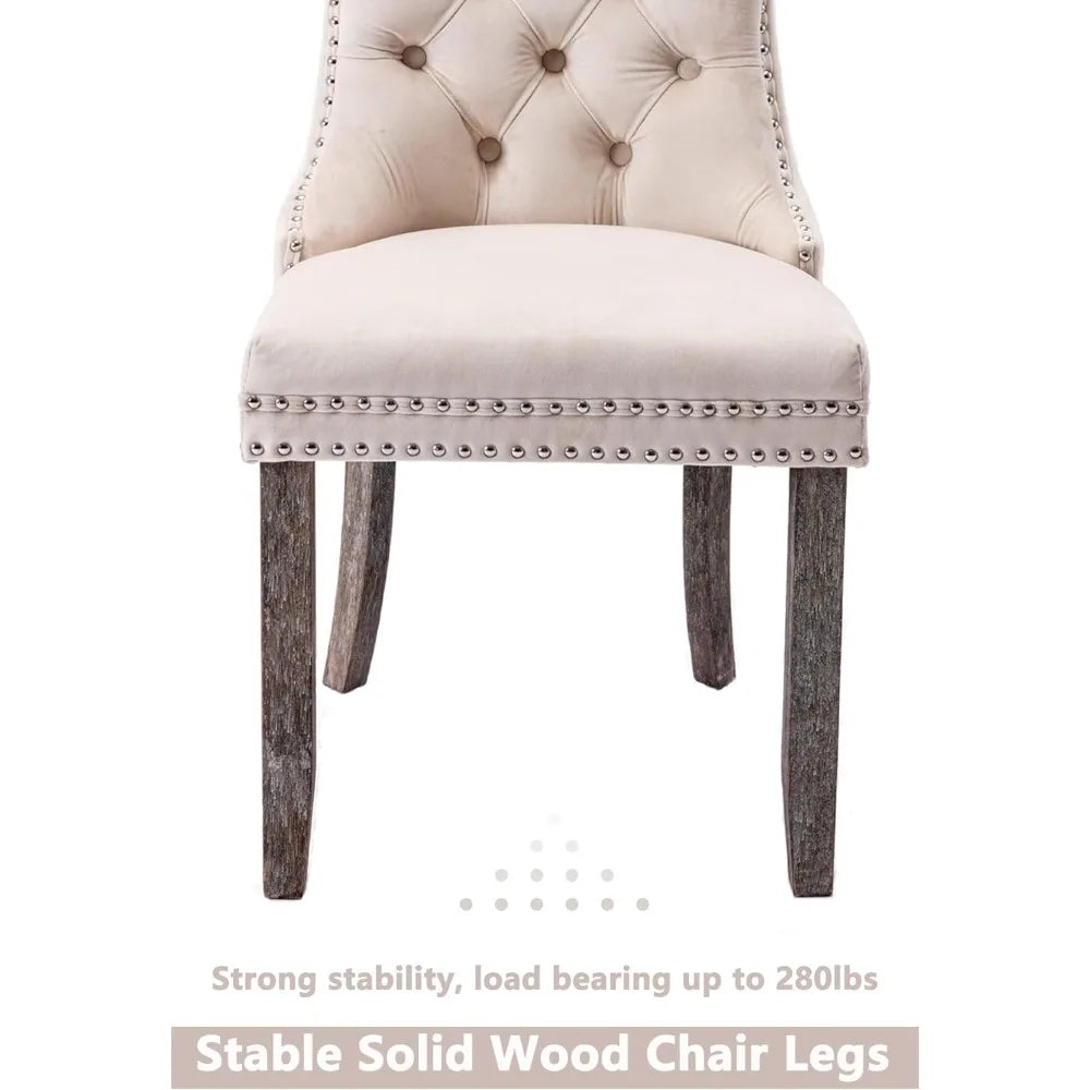 Tufted Dining Chairs Set of 6