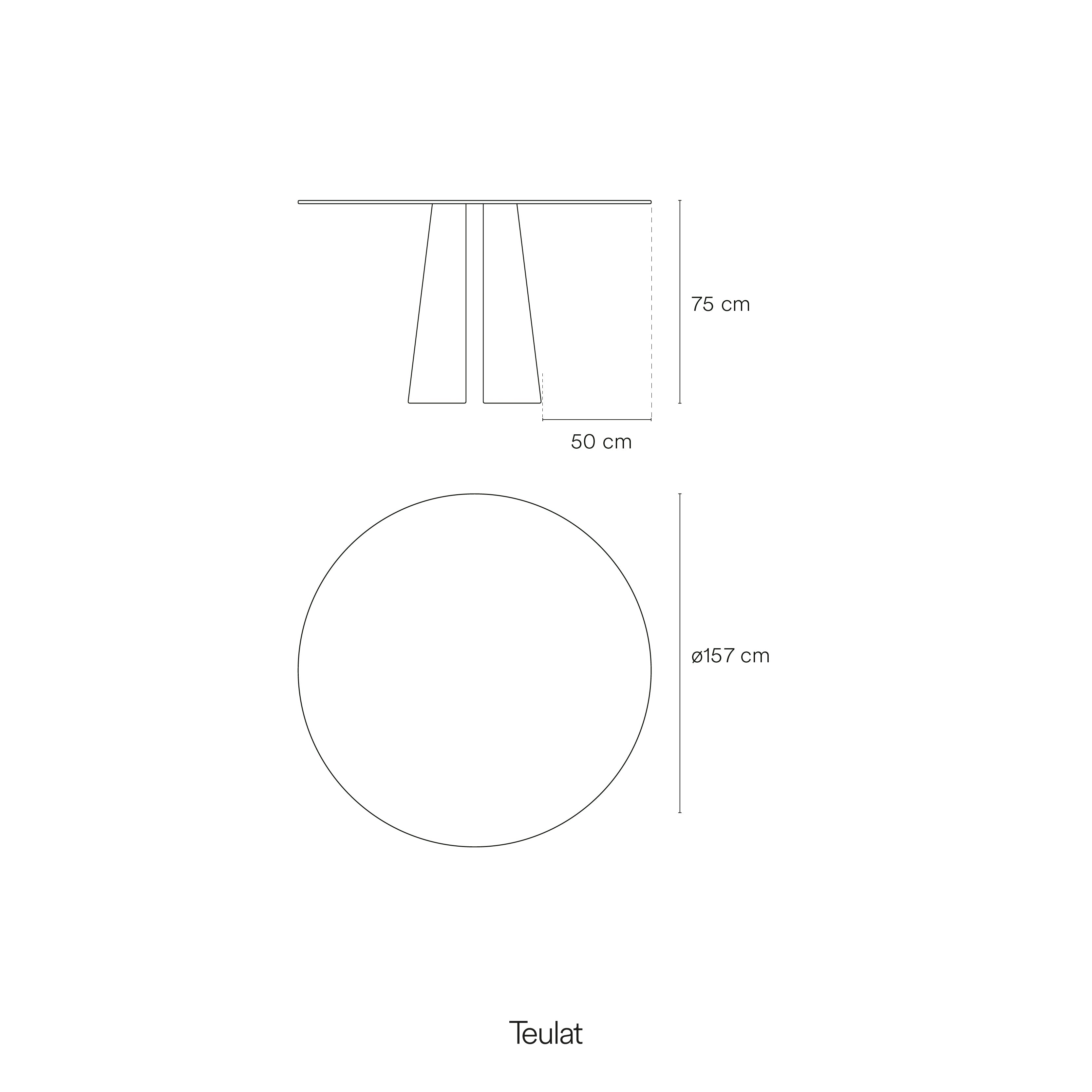 Round Table Cep 157Cm Light Natural