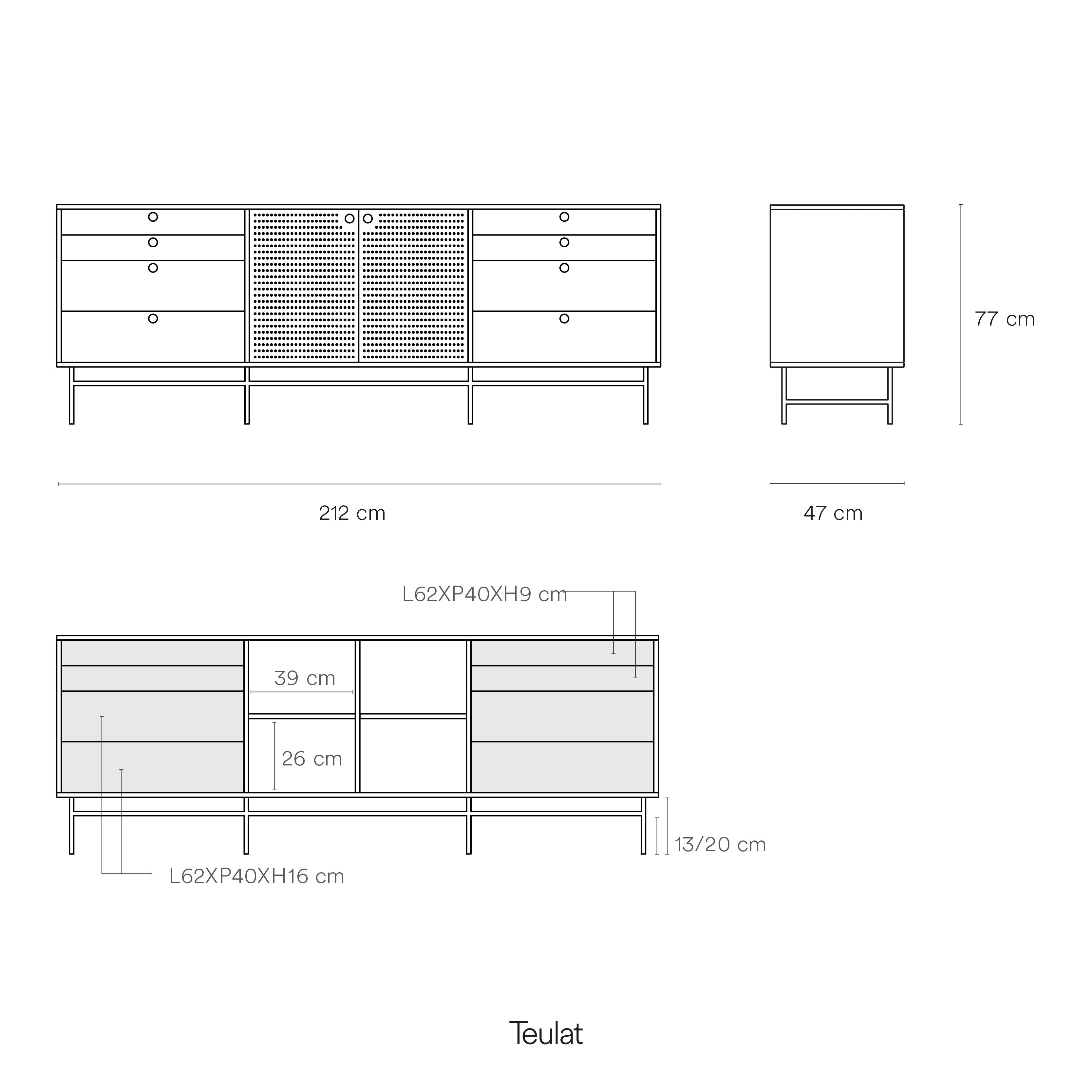 Sideboard Punto 2D/8D White