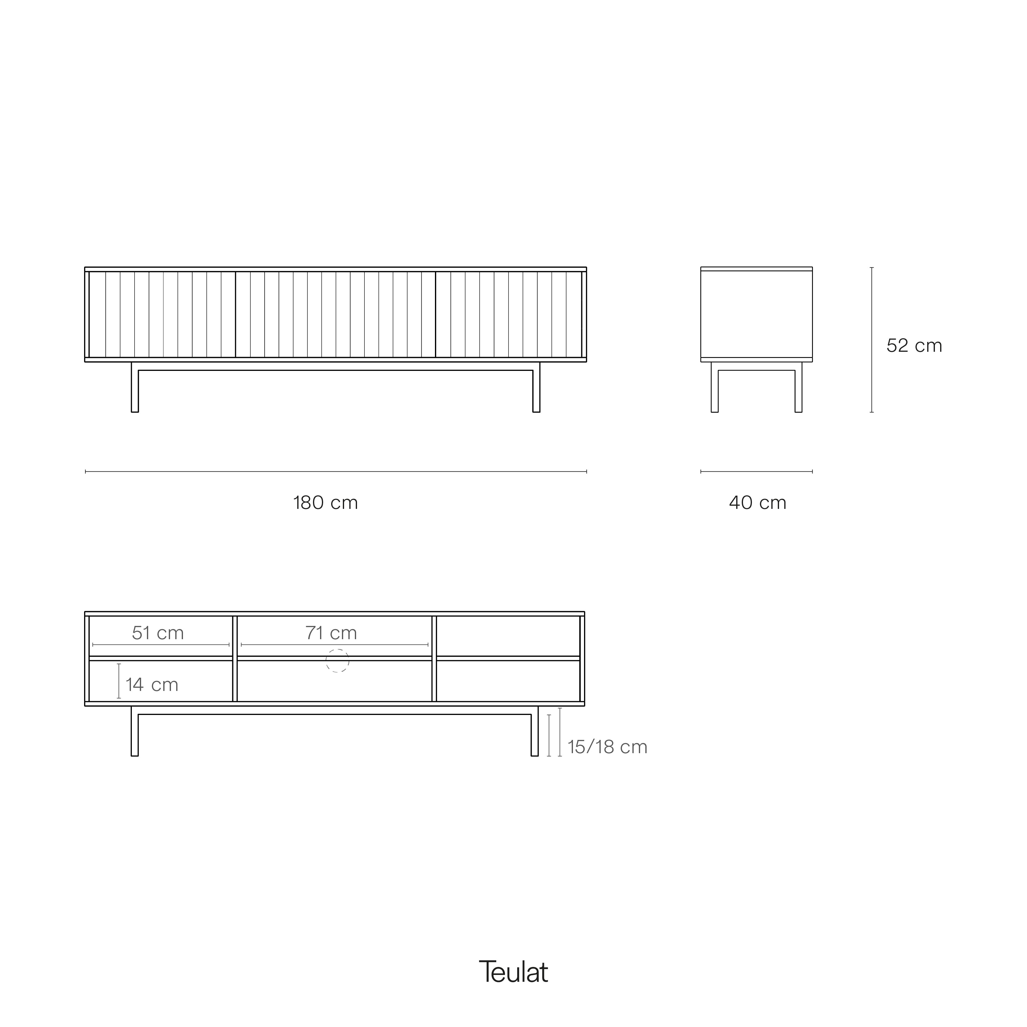 Tv Cabinet Sierra 3D White