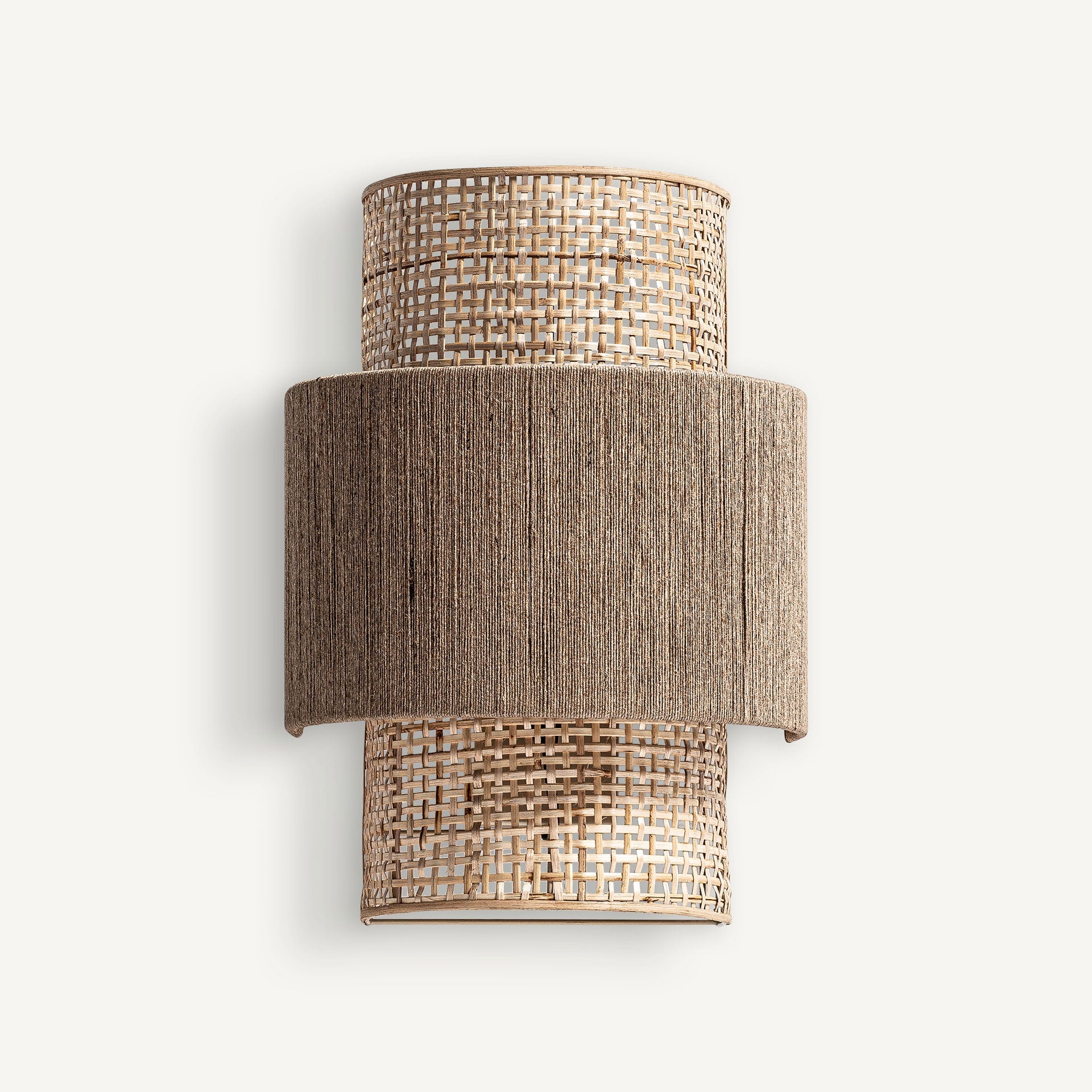 Kaola Artisan Wall Lamp - Jute & Iron Boho Lighting ( available for pre order)